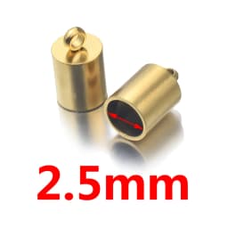 10pcs Lot Stainless Steel Silver Gold Clasps Cords End Caps Cord for Diy Jewelry Making Bracelet Necklace DIY Jewelry Findings