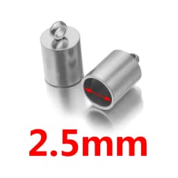 10pcs Lot Stainless Steel Silver Gold Clasps Cords End Caps Cord for Diy Jewelry Making Bracelet Necklace DIY Jewelry Findings