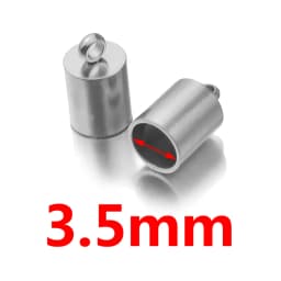 10pcs Lot Stainless Steel Silver Gold Clasps Cords End Caps Cord for Diy Jewelry Making Bracelet Necklace DIY Jewelry Findings