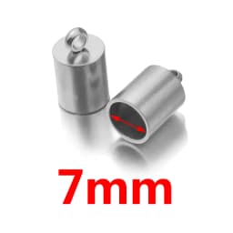 10pcs Lot Stainless Steel Silver Gold Clasps Cords End Caps Cord for Diy Jewelry Making Bracelet Necklace DIY Jewelry Findings