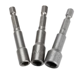 3Pcs/Set 1/4" 3/8" 5/16" Screwdriver Socket Wrenches Magnetic Nut Impact Driver Adapter Drill Bit Hex Shank