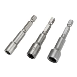3Pcs/Set 1/4" 3/8" 5/16" Screwdriver Socket Wrenches Magnetic Nut Impact Driver Adapter Drill Bit Hex Shank