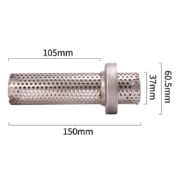 51mm / 61mm Universal Motorcycle Exhaust Silencer Delete Noise Sound Eliminator Reduce Noise Muffler Removable DB Killer