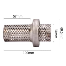 51mm / 61mm Universal Motorcycle Exhaust Silencer Delete Noise Sound Eliminator Reduce Noise Muffler Removable DB Killer