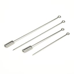 20pcs DIY Brooch Pin Base 50/70mm Long Brooch Pin Settings Loop Eye Brooch Safety Stopper Jewelry Making Components Wholesale