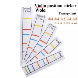 USA Low Tax 1pc 4/4-1/8 Fingerboard Sticker Violin/Viola Pitch Position Sticker No Glue Finger Position Sticker Practice