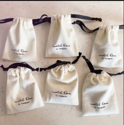 Higher Quality Cotton Gift Bags 5x7cm(2"x2.75") 7x9cm 11x14cm 15x20cm(6x8in) Makeup Drawstring Pouches