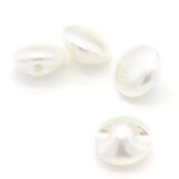 10mm Mini White Mushroom Faux Pearl Wedding Buttons For Clothes Women Shirt Decorative Handmade DIY Crafts Accessories Wholesale