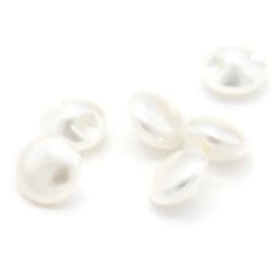 10mm Mini White Mushroom Faux Pearl Wedding Buttons For Clothes Women Shirt Decorative Handmade DIY Crafts Accessories Wholesale