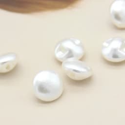 10mm Mini White Mushroom Faux Pearl Wedding Buttons For Clothes Women Shirt Decorative Handmade DIY Crafts Accessories Wholesale