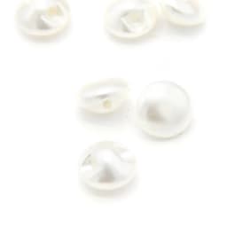 10mm Mini White Mushroom Faux Pearl Wedding Buttons For Clothes Women Shirt Decorative Handmade DIY Crafts Accessories Wholesale