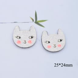 10Pcs Cartoon Animal Fox Cat Leopard Deer Applique for DIY Clothes Hat Shoes Decor Patches Headwear Hair Clips Bow Accessories