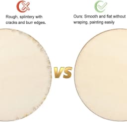 2-100Pcs Natural Pine Round Unfinished Wood Slices 1cm-10cm DIY Crafts Wooden Circle Discs for Christmas Painting Ornament Decor