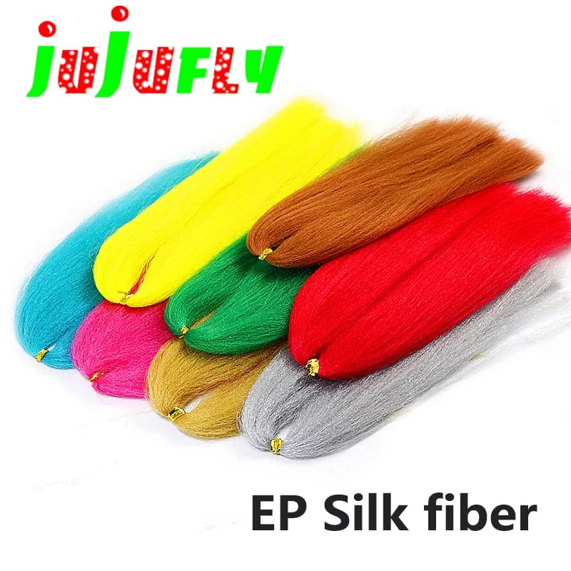 Well Combed EP Silky Fiber Durable Streamers Fly Tying Materials Versatile Soft Fibers & Hairs for Bass Trout Fishing Flies