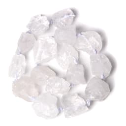 2-3cm Natural Clear White Quartz Beads Freeform Raw Minerals Crystal Nugget Stone Beads Gravel For Jewelry Making DIY 7-8Pcs