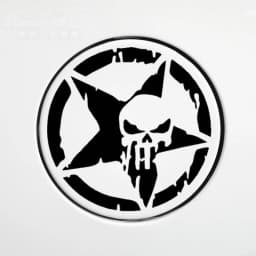 Car Stickers Skulls Five Pointed Stars Reflective Decals For Fuel Tank Tap Trunk Bumper Motorcycle Helmet Laptop iPhone