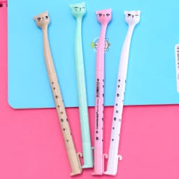 1pcs Random Korea Creative Cat Gel Pen Cute Japanese Style Stationery For Kids Fashion School Supplies Writing Pens