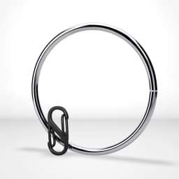 Large Stainless Steel Composite Keyring, 8-Shaped Removable Buckle Key Chain, Quick Hanging Keychain, DIY Combination, Q30