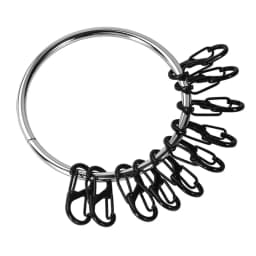 Large Stainless Steel Composite Keyring, 8-Shaped Removable Buckle Key Chain, Quick Hanging Keychain, DIY Combination, Q30