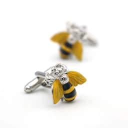 iGame Cute Bee Cuff Links Yellow Color Wasp Design Quality Brass Material Men's Cufflinks Wholesale & Retail