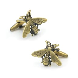 iGame Cute Bee Cuff Links Yellow Color Wasp Design Quality Brass Material Men's Cufflinks Wholesale & Retail