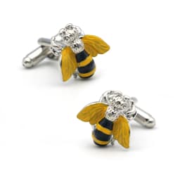 iGame Cute Bee Cuff Links Yellow Color Wasp Design Quality Brass Material Men's Cufflinks Wholesale & Retail
