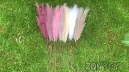 5Pcs Faux Pampas Grass Large 120/100/85cm Flower Bouquet Fake Artificial Pampas Grass Decor Tall Fluffy Stems Living Room Decor