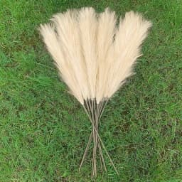 5Pcs Faux Pampas Grass Large 120/100/85cm Flower Bouquet Fake Artificial Pampas Grass Decor Tall Fluffy Stems Living Room Decor