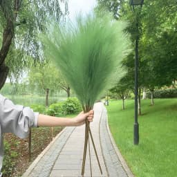 5Pcs Faux Pampas Grass Large 120/100/85cm Flower Bouquet Fake Artificial Pampas Grass Decor Tall Fluffy Stems Living Room Decor