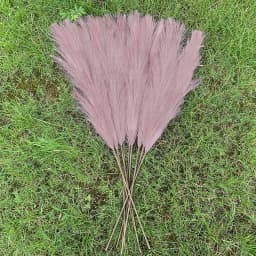 5Pcs Faux Pampas Grass Large 120/100/85cm Flower Bouquet Fake Artificial Pampas Grass Decor Tall Fluffy Stems Living Room Decor