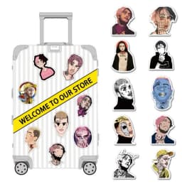 10/30/50pcs American Rapper Lil Peep Graffiti Waterproof Skateboard Travel Suitcase Phone Laptop Luggage Stickers Diy Kids Girl