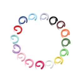 100Pcs/Lot 1.2x8mm Colorful Metal Jump Rings Split Ring Connector For DIY Jewelry Finding Making Accessories Wholesale Supplies