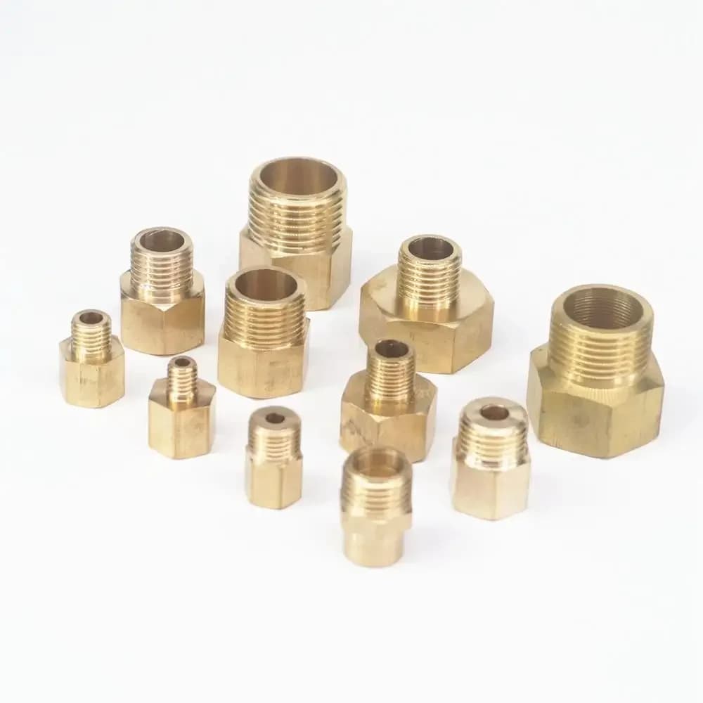 2pcs M14x1 M14x1.5 M16x1.5 Female - Sizes Male Brass Female-Male Reducer Reducing Hex Pipe Fitting Pressure Gauge