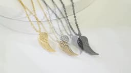 Delicate Angel Wing Cremation Necklace for Women,Stainless Steel Urn Pendant Ashes Holder Memorial Jewelry,Keepsake Gift