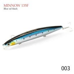 Hunthouse Tungsten Minnow Fishing Lure 135mm 21g Dynamic Balance Casting System Floating Wobblers Bait For Bass Blue Fish LW430