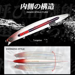 Hunthouse Tungsten Minnow Fishing Lure 135mm 21g Dynamic Balance Casting System Floating Wobblers Bait For Bass Blue Fish LW430