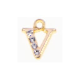 10/26pcs 13*10mm Alloy inlaid rhinestones 26 Letter Charms Pendants for Women Necklace earring jewelry accessories model