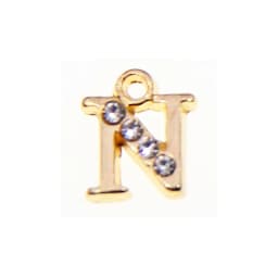 10/26pcs 13*10mm Alloy inlaid rhinestones 26 Letter Charms Pendants for Women Necklace earring jewelry accessories model