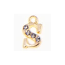 10/26pcs 13*10mm Alloy inlaid rhinestones 26 Letter Charms Pendants for Women Necklace earring jewelry accessories model