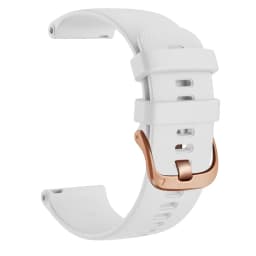 Rose Gold Buckle 18 20 22mm Soft Silicone Wrist Band For Garmin Venu 2 2S SQ Vivoactive 3t 4 Forerunner 745 Watchband Bracelet