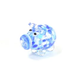Different Styles Murano Glass Pig Mini Figurines Cute Tiny Animal Craft Ornaments Home Table Fairy Garden Room Kawaii Decoration