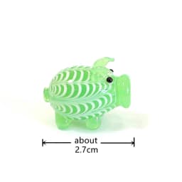 Different Styles Murano Glass Pig Mini Figurines Cute Tiny Animal Craft Ornaments Home Table Fairy Garden Room Kawaii Decoration