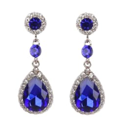 Hot Sale Water Droplets Dangle Earrings for Women Elegant CZ Crystal Shining Long Hanging Ear Fashion Wedding Party Jewelry