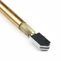 Multifunctional Portable Six-wheel Glass Cutter Round Handle High-strength Roller Mahogany Round Flat Cutting Tool