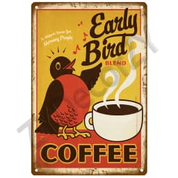 Coffee Retro Tin Sign Poster Vintage Wall Poster Metal Sign Decorative Wall Plate Kitchen Plaque Metal Vintage Decor Accessories