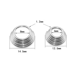 316L Surgical Steel Segment Nose Ring Septum Clicker Tragus Helix  Cartilage  Earrings  Body Piercing Jewelry for Women Men