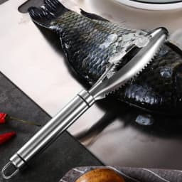 Fish Scales Scraping Graters Stainless Fast Cleaner Remove Skin Brush Cleaning Peeler Scraper Bone Scaler Tongs Tweezers Tool