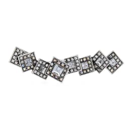Wuli&baby Big Letter Rhinestone Brooch Pins Women 2 Colors Geometric Punk Women Sweater Coat Jewelry Pin Gift