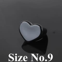 FishSheep Big Colorful Resin Heart Rings For Women Korean Geometric Transparent Shiny Acrylic Ring Girls Fashion Jewelry Gifts