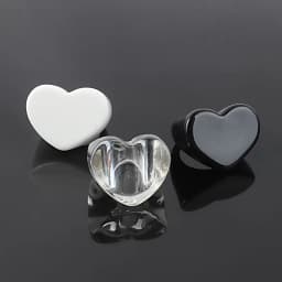 FishSheep Big Colorful Resin Heart Rings For Women Korean Geometric Transparent Shiny Acrylic Ring Girls Fashion Jewelry Gifts